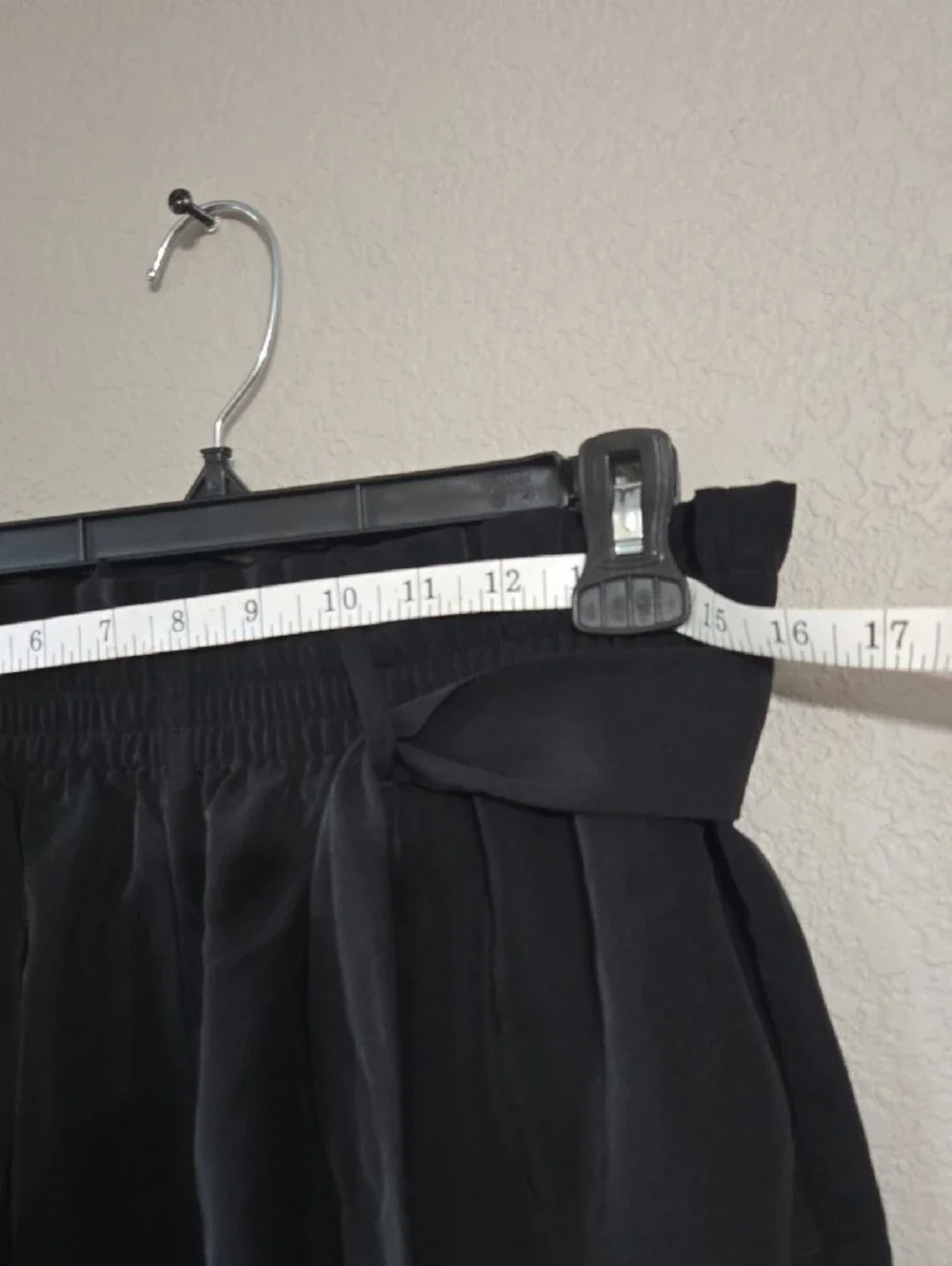 Michael Kors Black High-Waist  Tie Shorts